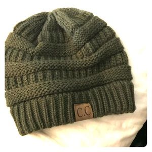 Olive CC beanie